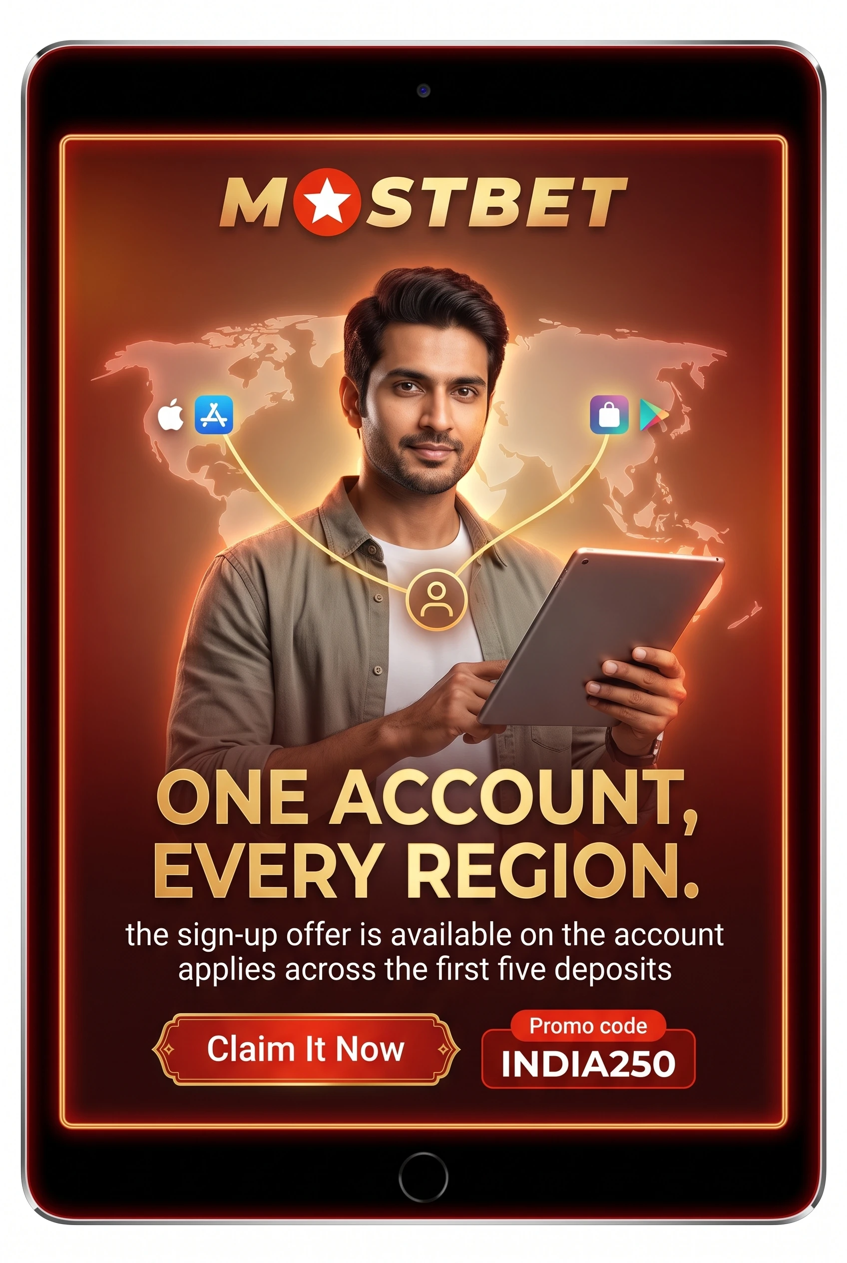 Apple ID region decides whether the Mostbet listing appears in the App Store